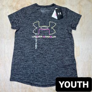 NEW GIRLS Under Armour Tech Big Logo Twist Short Sleeve Shirt LARGE
